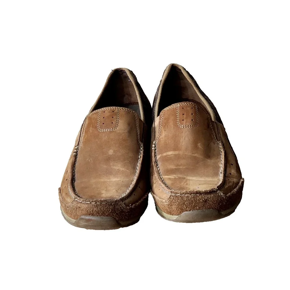 Clarks Mens Ramada Spanish Tobacco Brown Casual Slip On Shoes Size 11.5‎